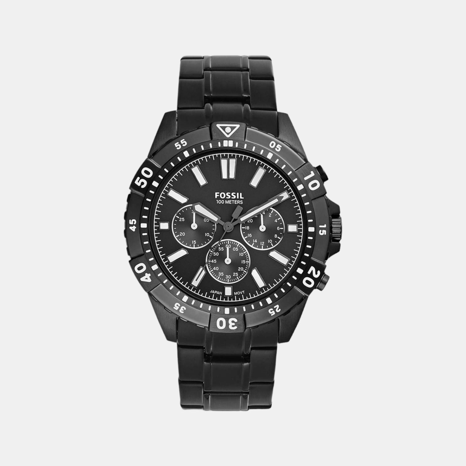 Fossil Round Black Chronograph watch