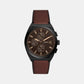 Male Black Leather Chronograph Watch FS5798