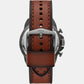 Male Grey Leather Chronograph Watch FS5855