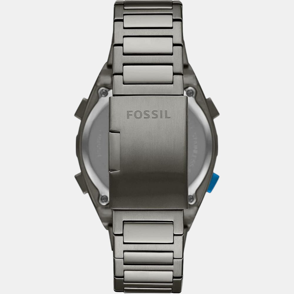 Male Black Digital Stainless Steel Automatic Watch FS5861