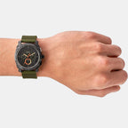 Fossil Men Round Green watch