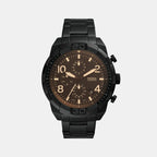 Fossil Round Black Chronograph watch