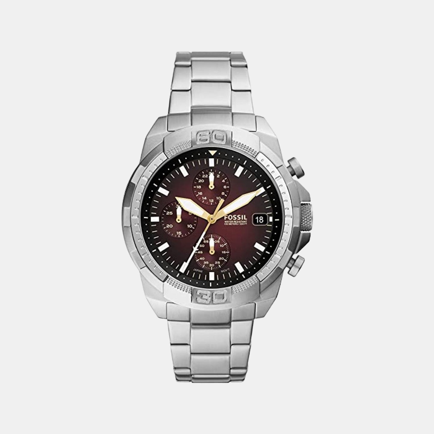 Male Red Stainless Steel Chronograph Watch FS5878