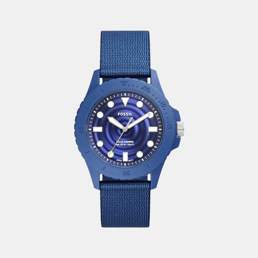 Fossil Round Blue Analog watch