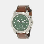 Fossil Round Green Chronograph watch