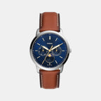 Fossil Round Blue Chronograph watch
