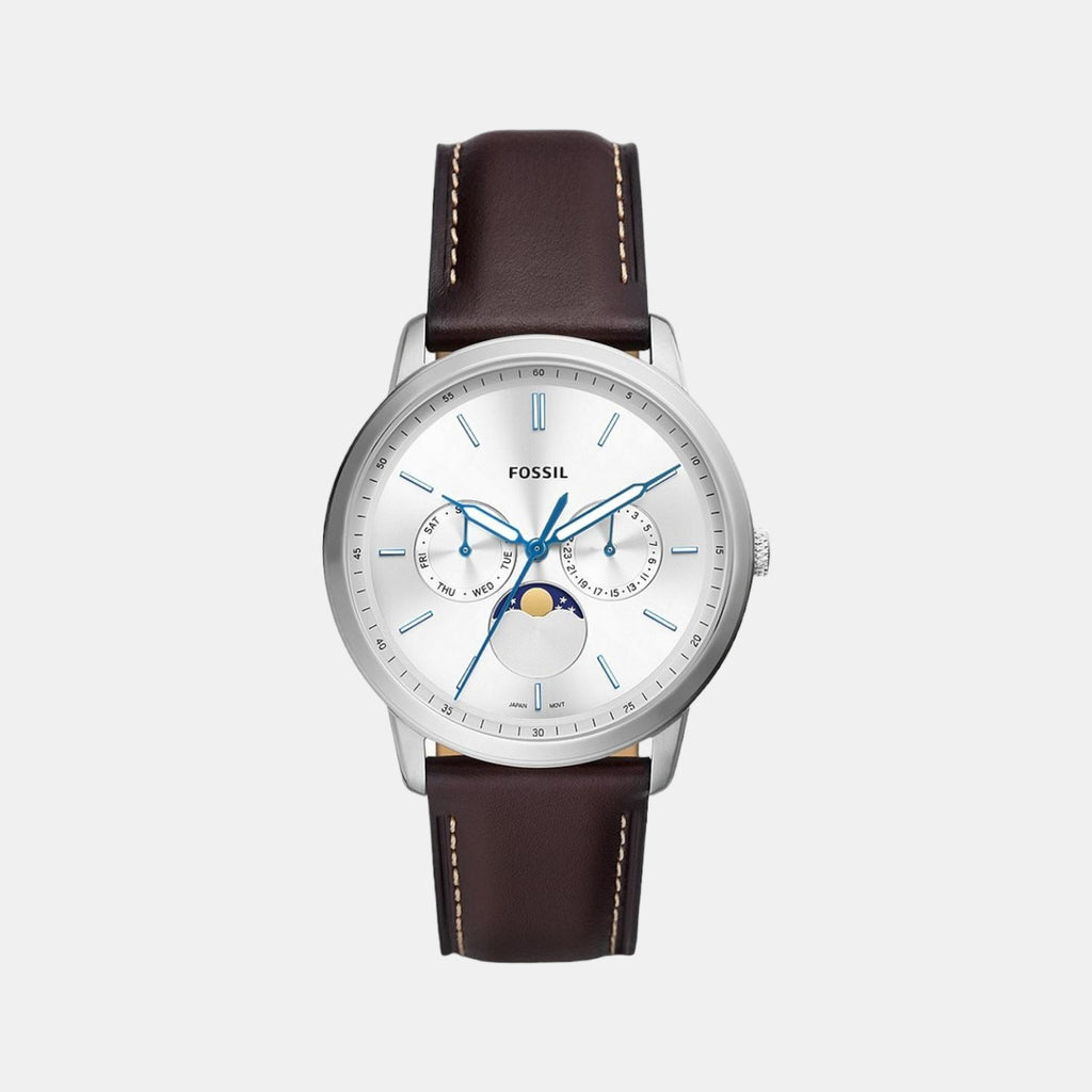 Fossil Round Silver Multi-Function watch