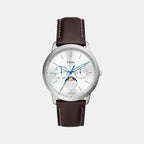 Fossil Round Silver Multi-Function watch