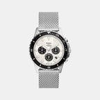 Fossil Round White Chronograph watch