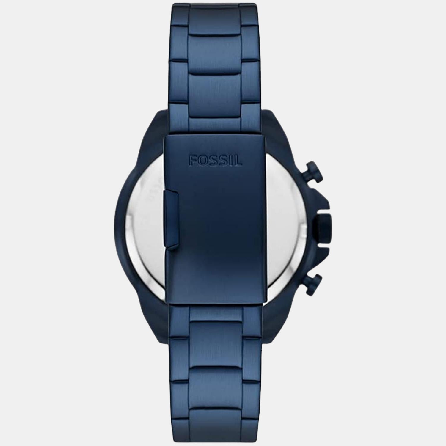 Fossil Blue GMT Black Silicone Watch - FS6036 - Fossil