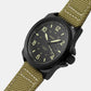Men's Black Analog Fabric Watch FS5917