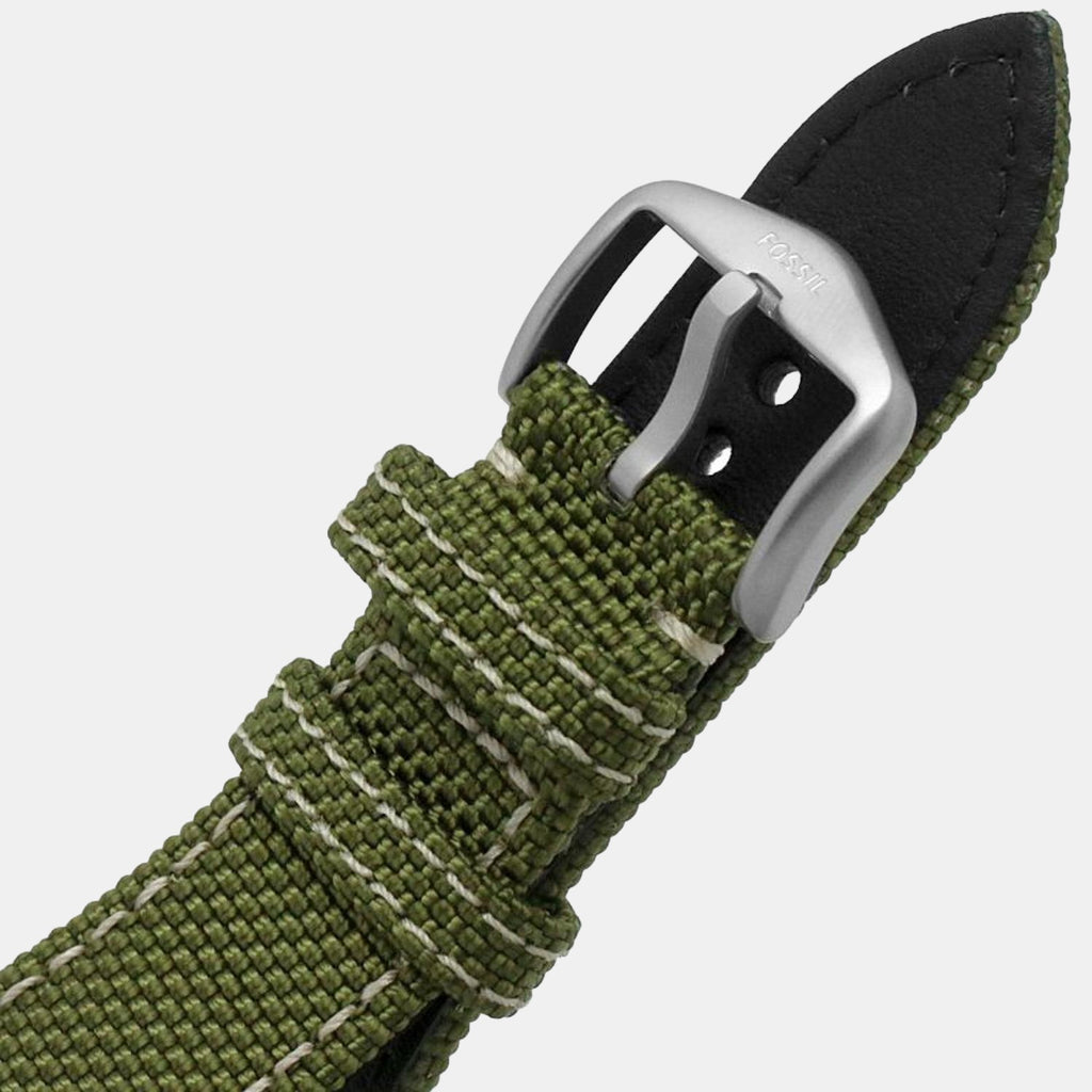 Fossil Fabric Silver watch