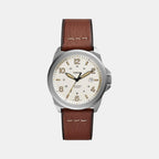 Fossil Round Cream Analog watch