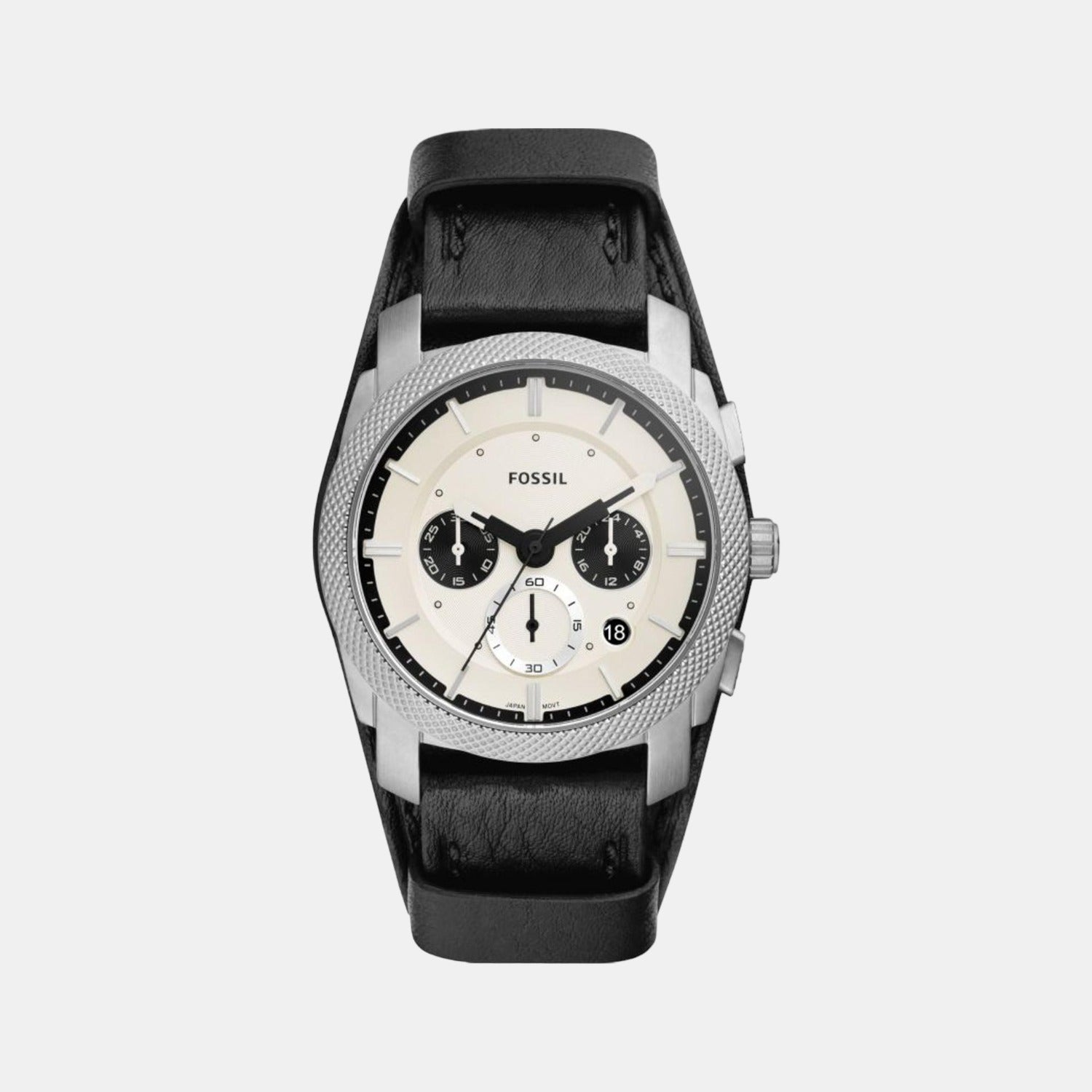 Fossil Round White Chronograph watch