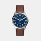 Male Blue Analog Leather Watch FS5923