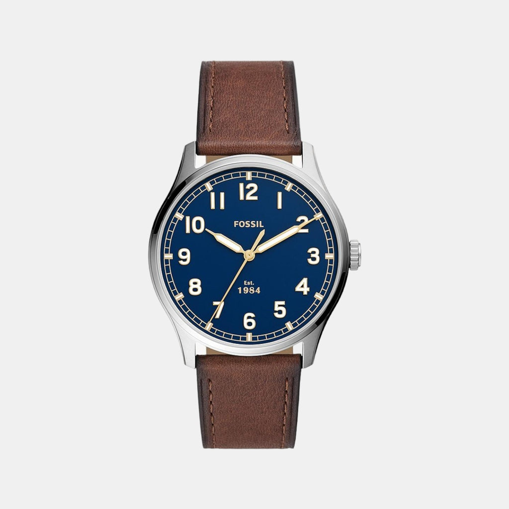 Fossil Round Blue Analog watch
