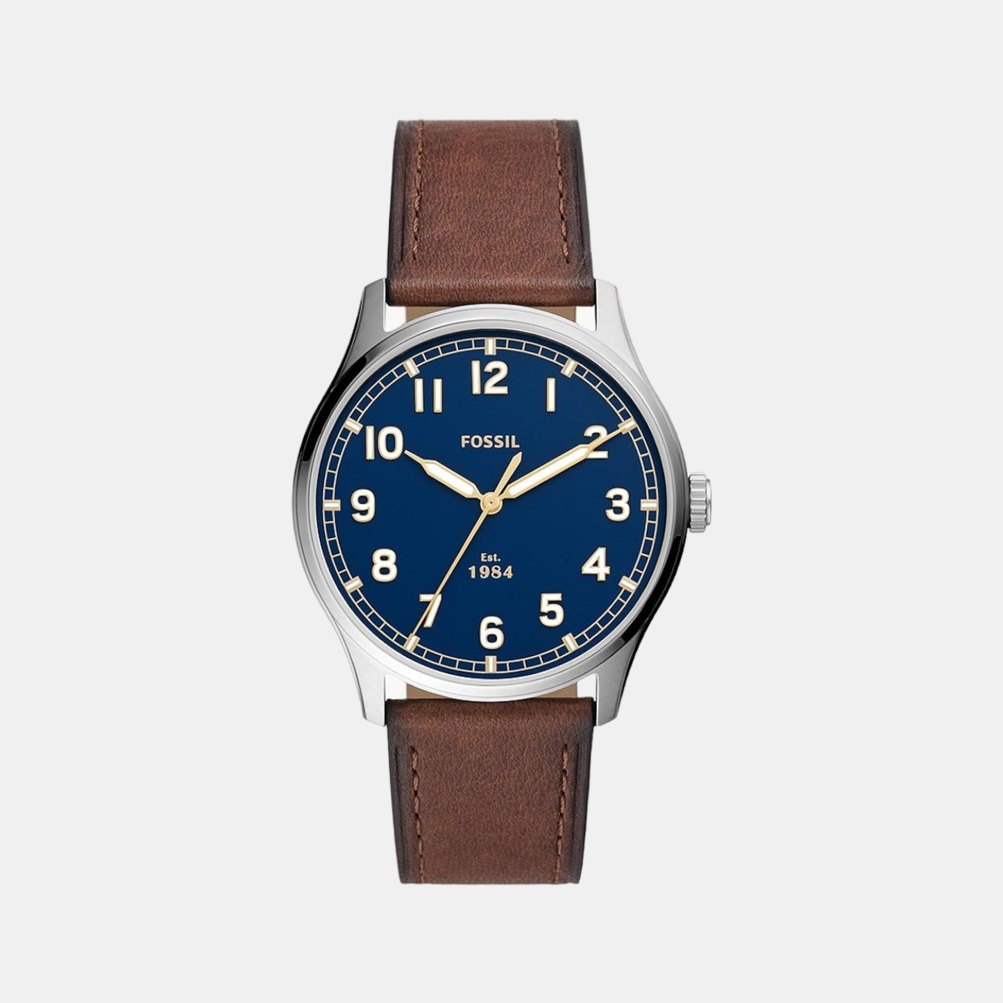 Male Blue Analog Leather Watch FS5923