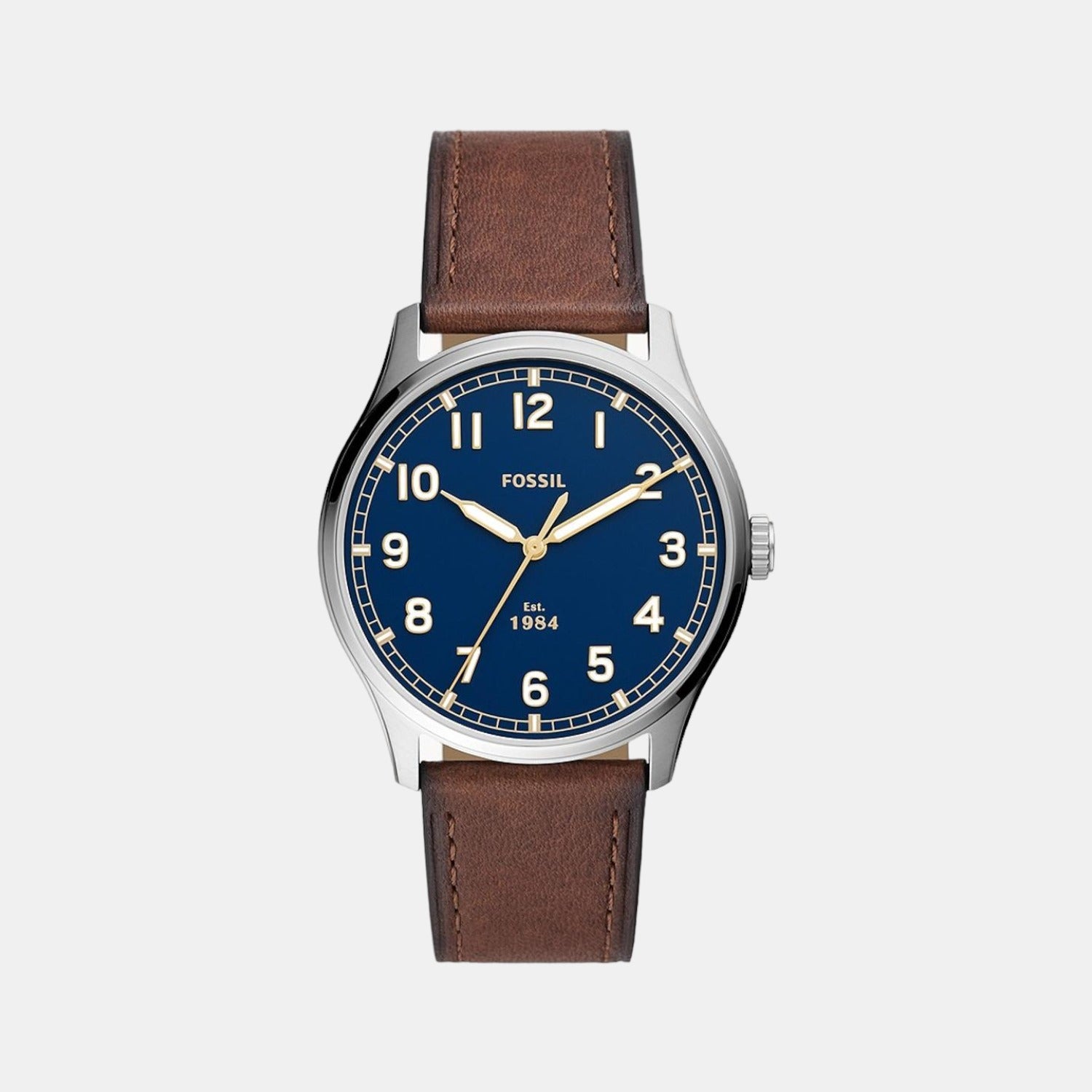 Fossil Round Blue Analog watch
