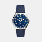 Fossil Round Blue Analog watch