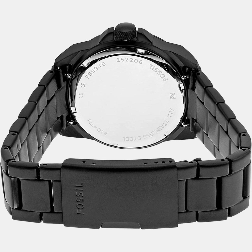 Fossil Men Round Black watch
