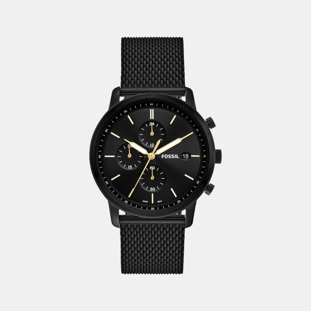 Fossil Round Black Chronograph watch
