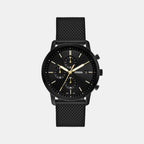 Fossil Round Black Chronograph watch