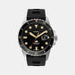 Male Black Analog Silicon Watch FS5947