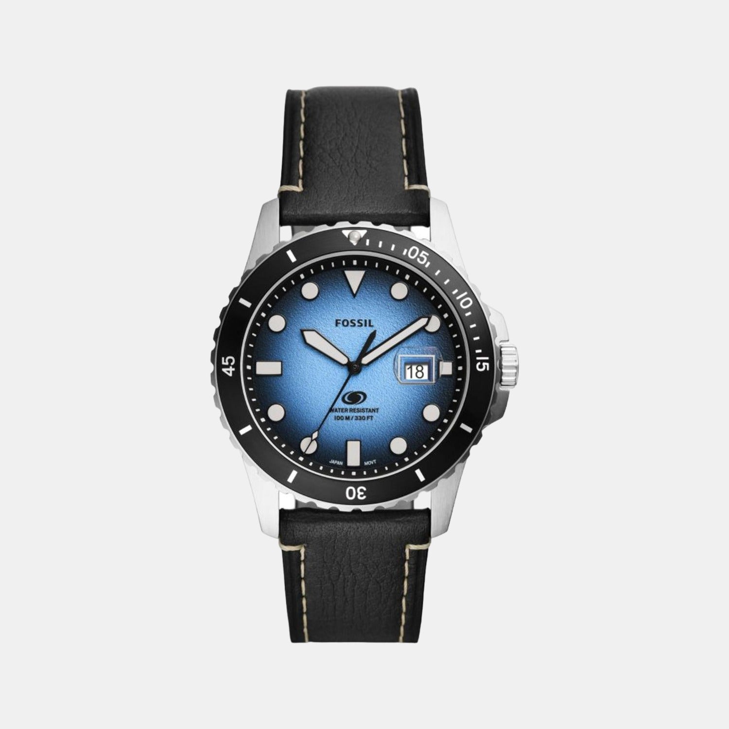 Fossil Round Blue Analog watch
