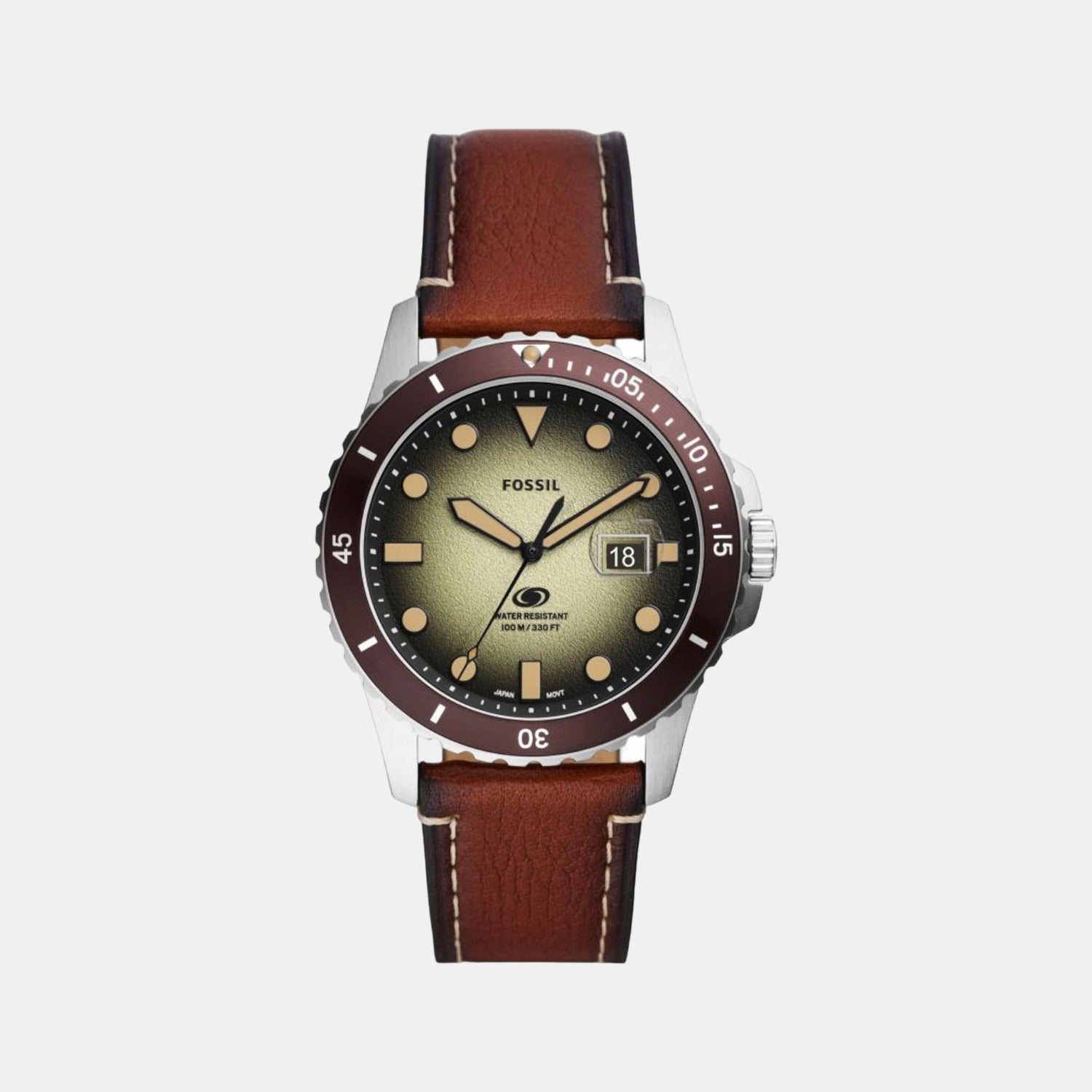 Fossil Round Green Analog watch