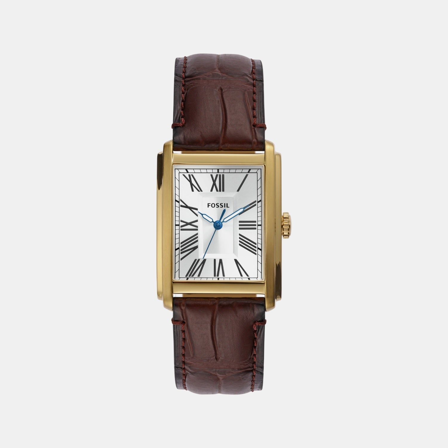 Carraway Men Quartz Silver Dial Analog Leather Watch FS6011