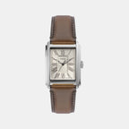 Carraway Men Quartz Cream Dial Analog Leather Watch FS6012