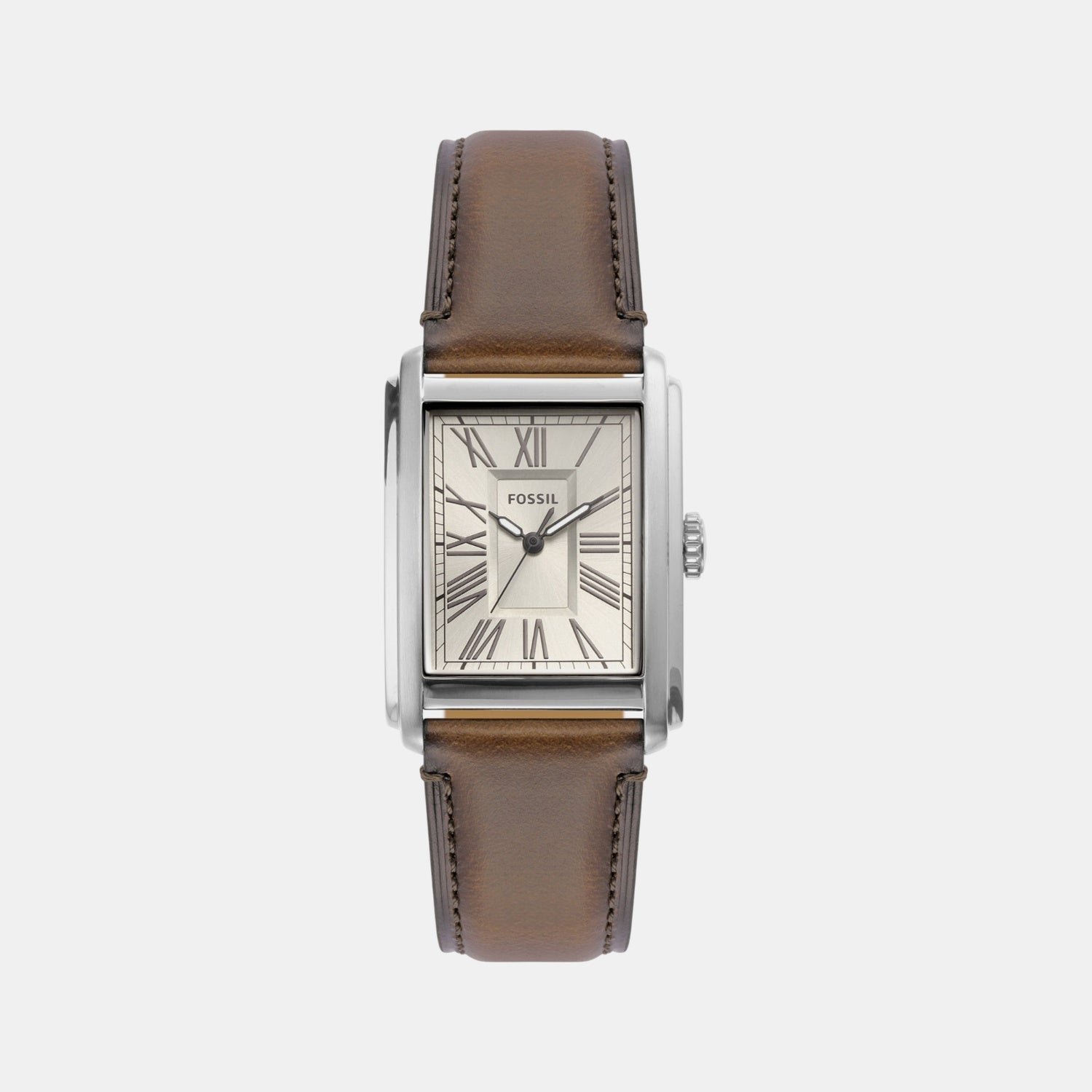 Carraway Men Quartz Cream Dial Analog Leather Watch FS6012