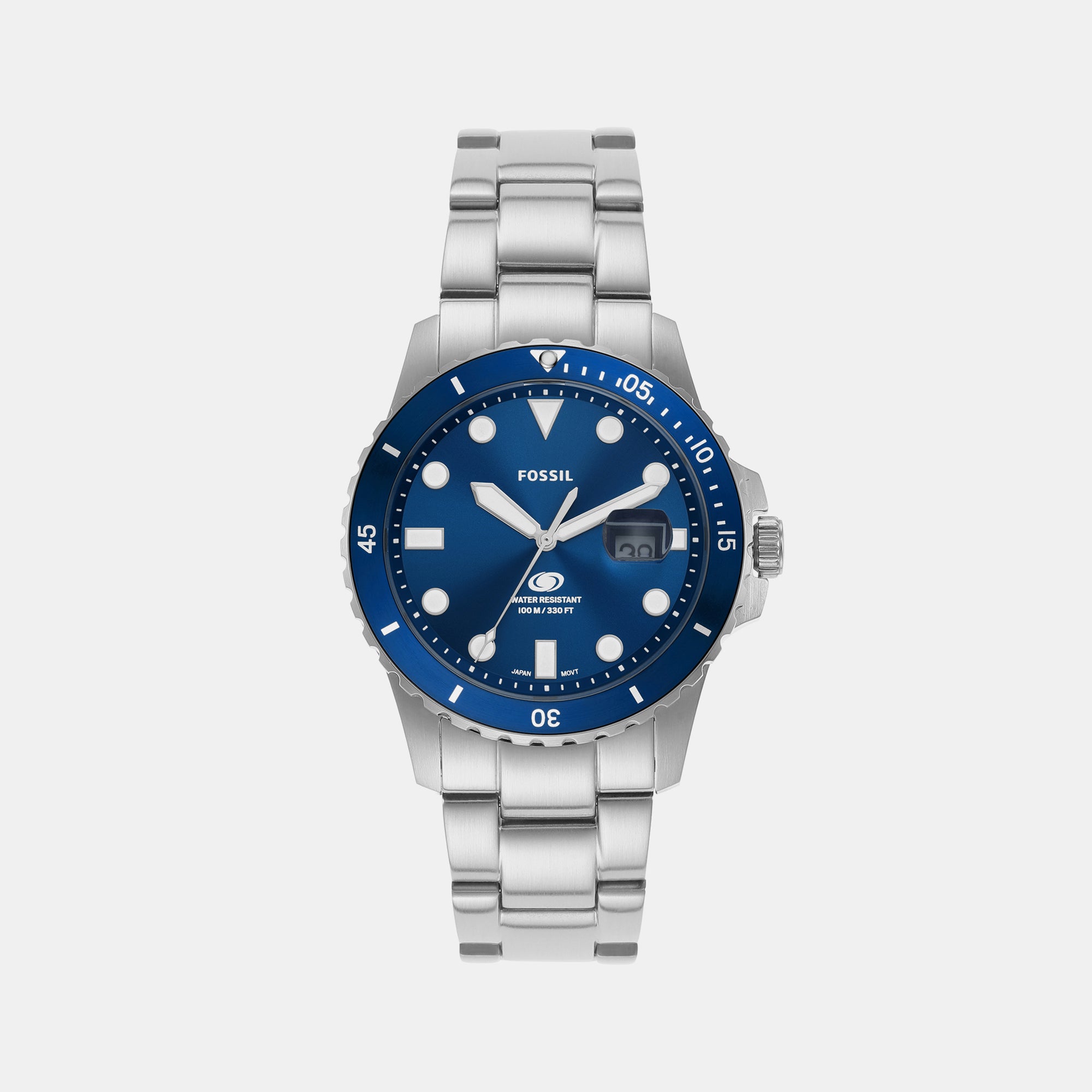 Fossil Round Blue Analog watch