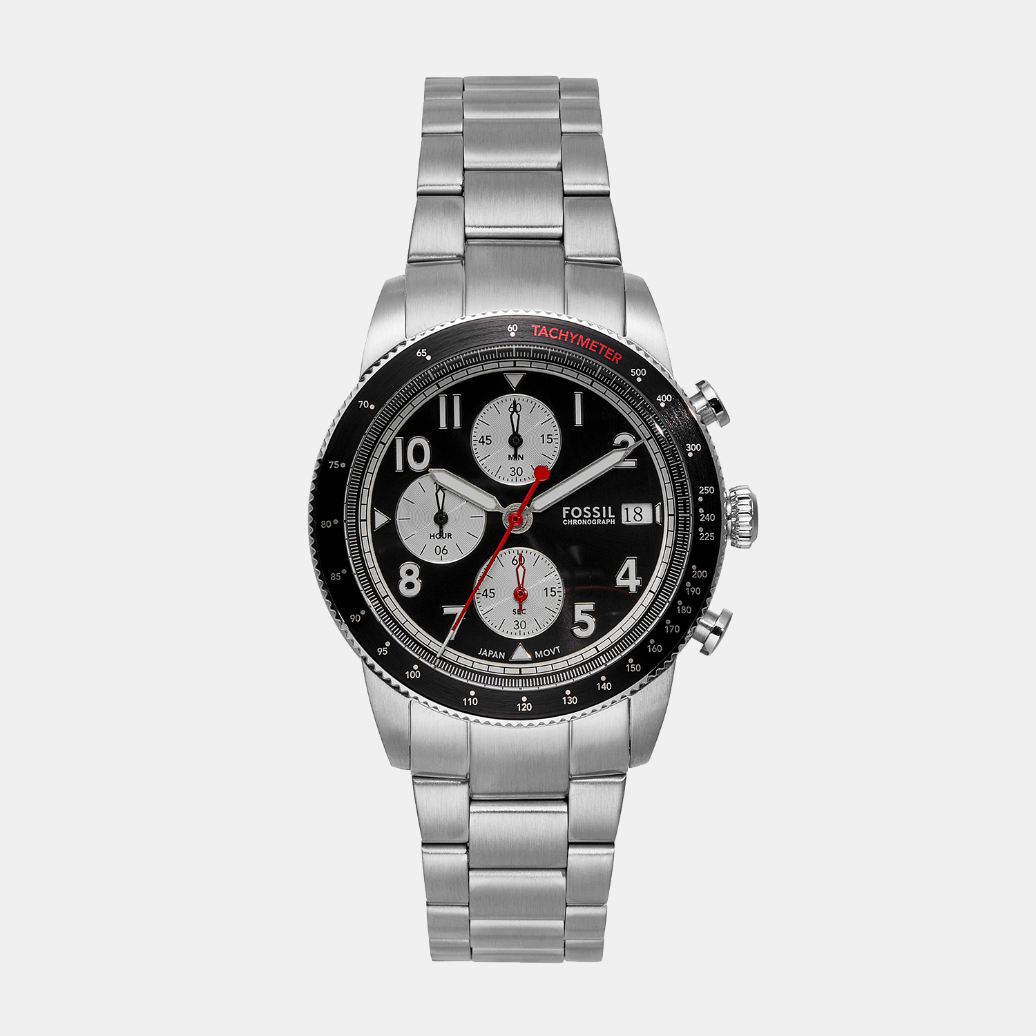 Fossil Round Black Chronograph watch