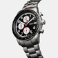 Men Quartz Black Dial Chronograph Stainless Steel Watch FS6045