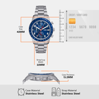 Fossil 42 mm Silver Quartz watch