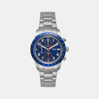 Sport Tourer Men Quartz Blue Dial Chronograph Stainless Steel Watch FS6047