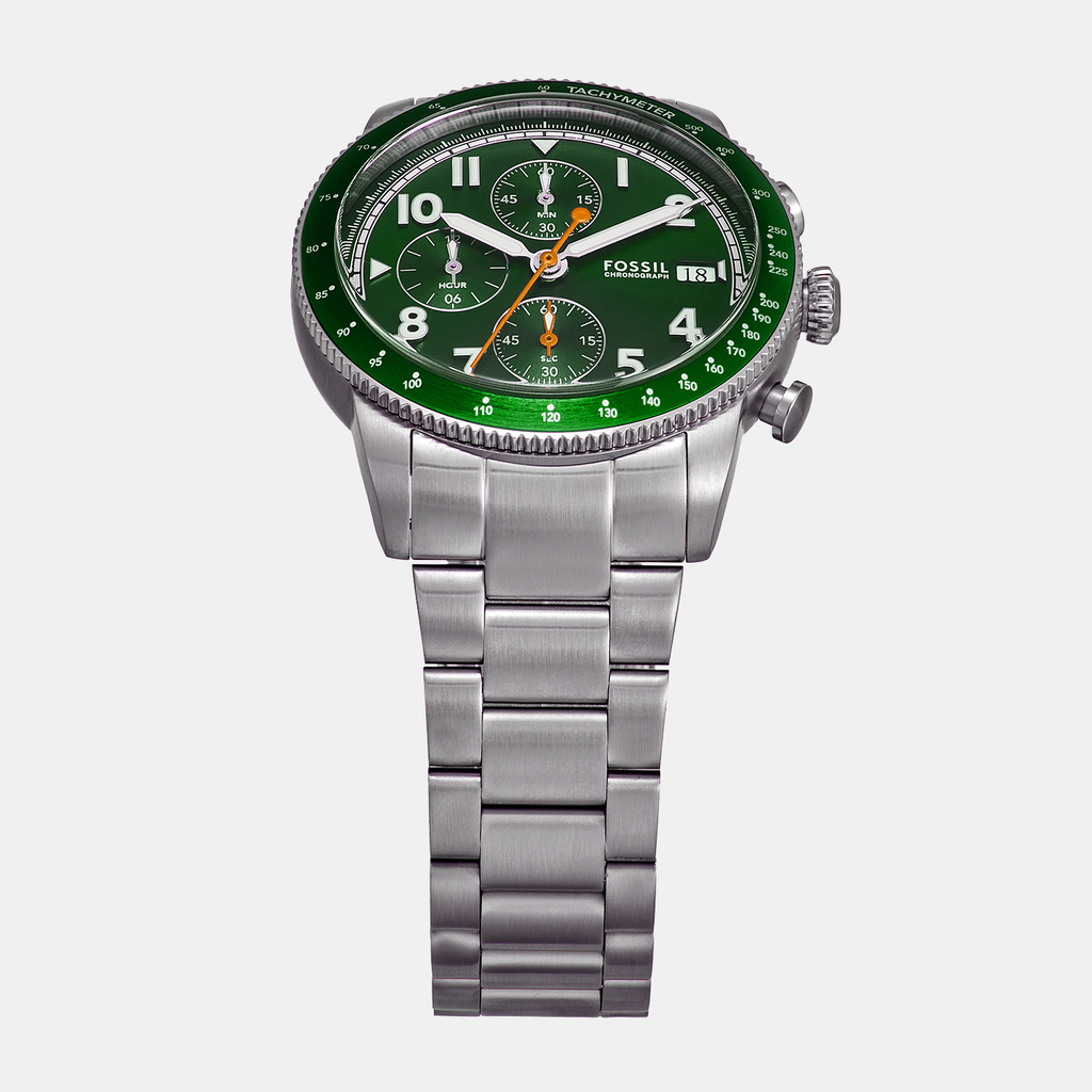 Fossil Men Round Green watch