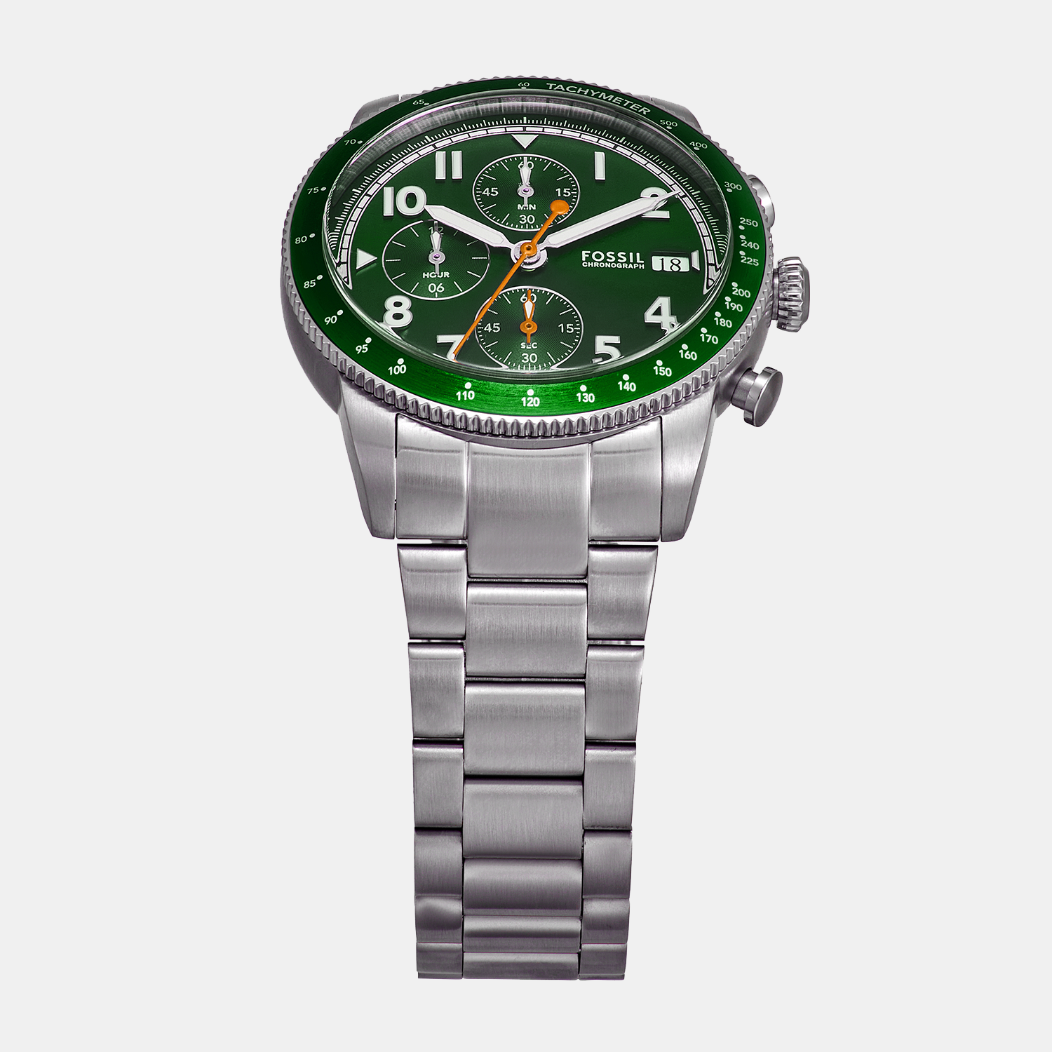 Fossil Men Round Green watch