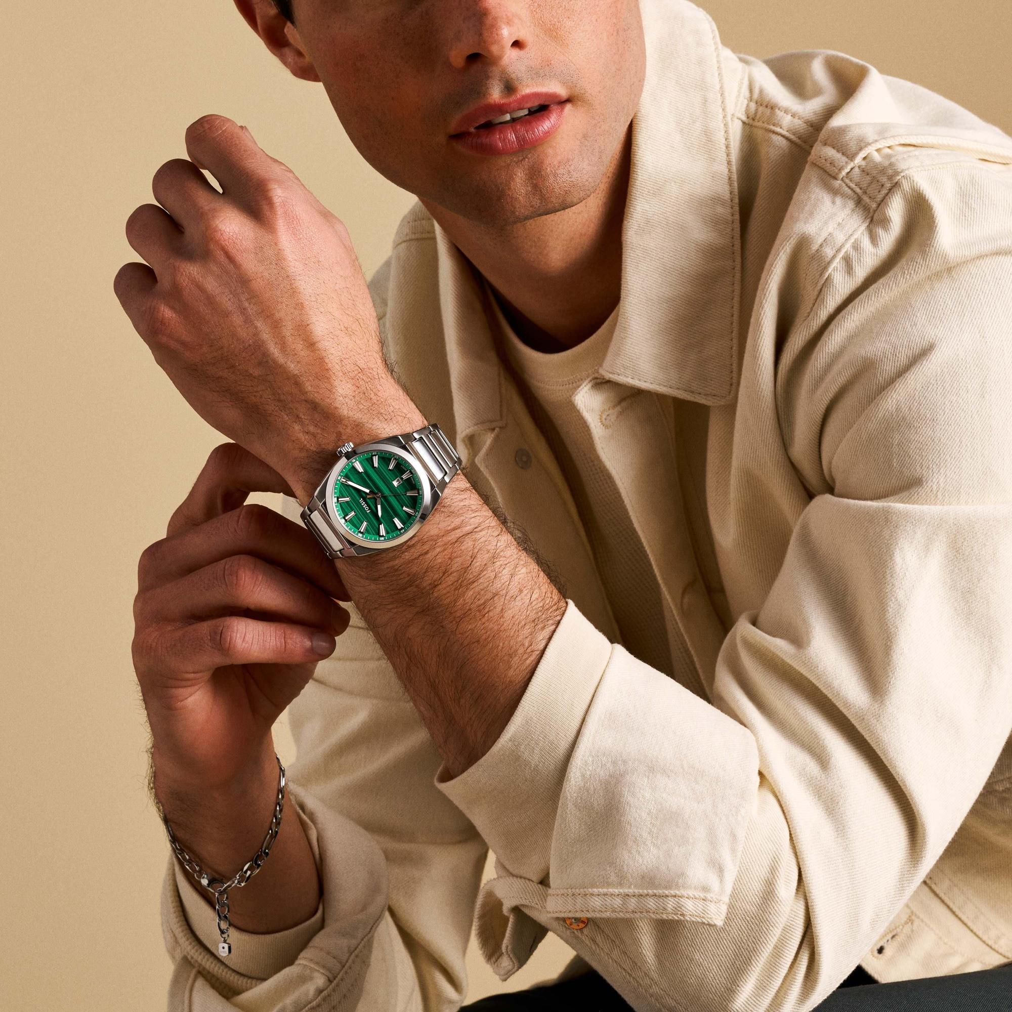 Fossil 42 mm Silver Quartz watch