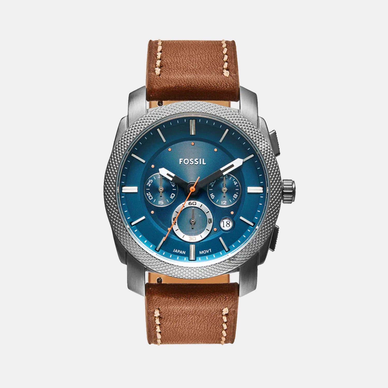 Fossil Round Blue Chronograph watch