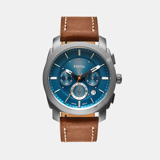 Men's Blue Leather Watch FS6059