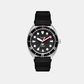 Men Quartz Date Black Dial Analog Silicone Watch FS6062