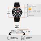 Fossil 42 mm Black Quartz watch