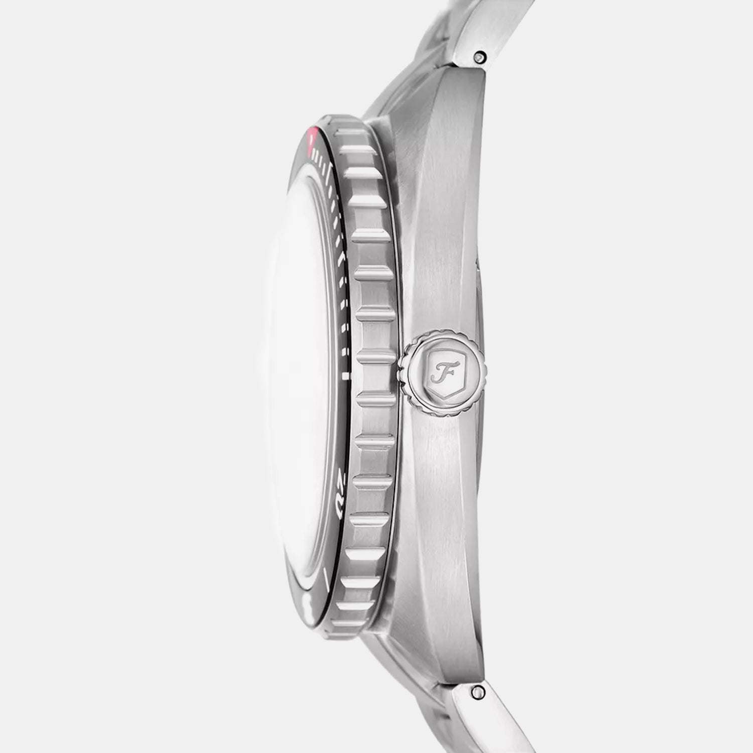 Breaker Men Quartz White Dial Analog Stainless Steel Watch FS6063