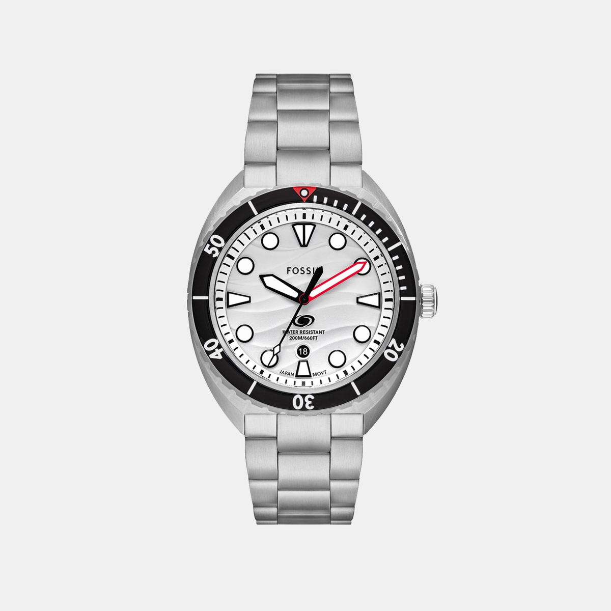 Fossil Round White Analog watch