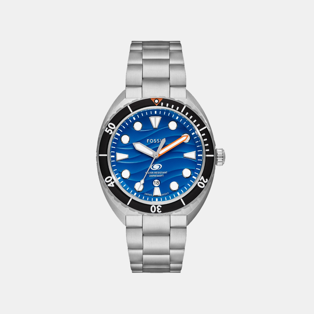 Fossil Round Blue Analog watch