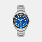 Fossil Round Blue Analog watch
