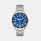 Breaker Men Quartz Blue Dial Analog Stainless Steel Watch FS6064