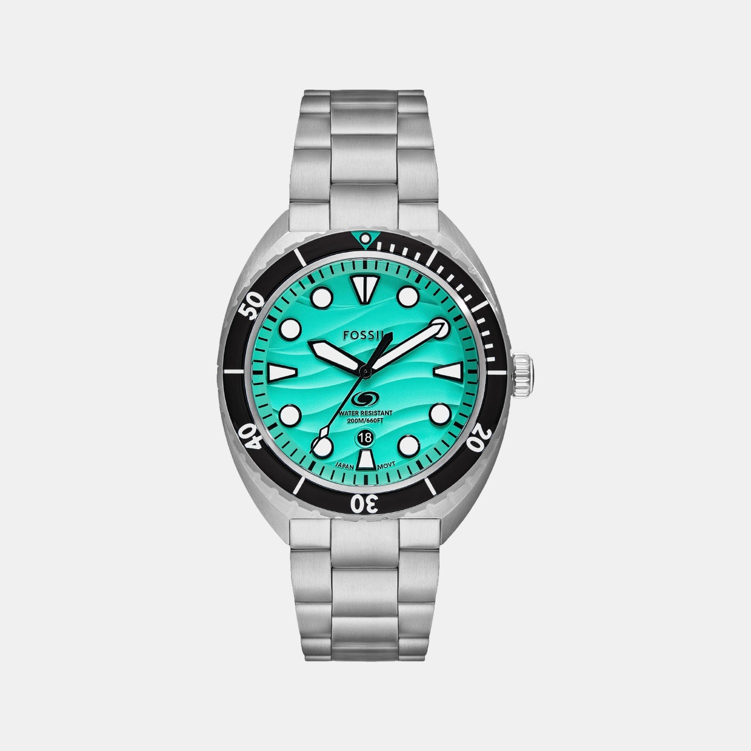 Breaker Men Green Dial Analog Stainless Steel Watch FS6066